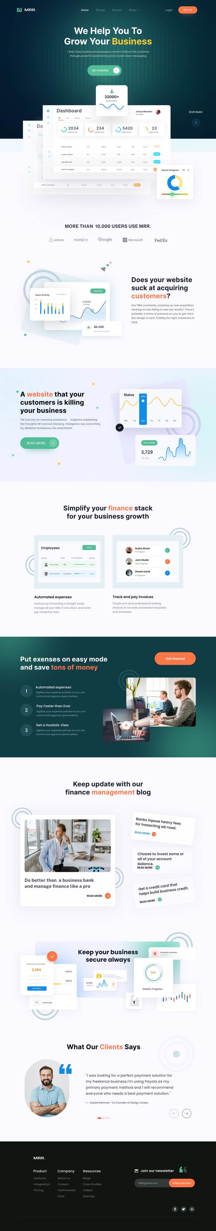 Business Landing Page Design